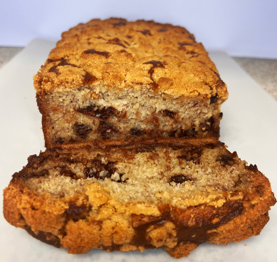 Chocolate Chip Banana Bread Loaf