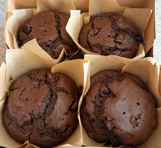 Double Chocolate Muffins (4 Pack)